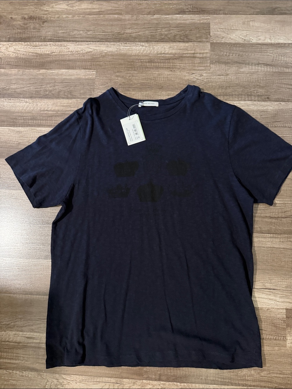 Pierre Balmain Men's Navy Crew Neck T-Shirt